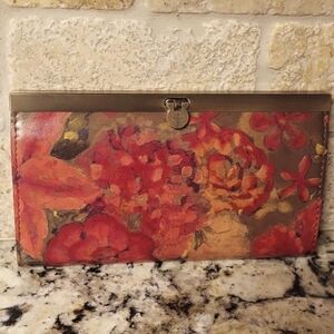 Patricia Nash Floral Oil Painting Cauchy Wallet